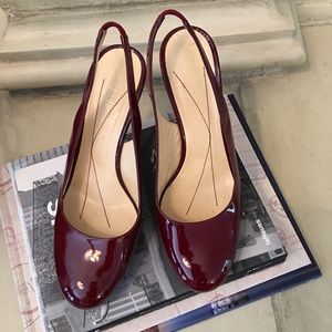 Kate spade platform sling back heels